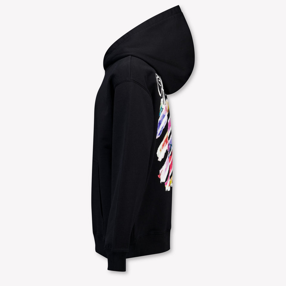 Off-White Kinder Mädchen Strickjacke In Schwarz