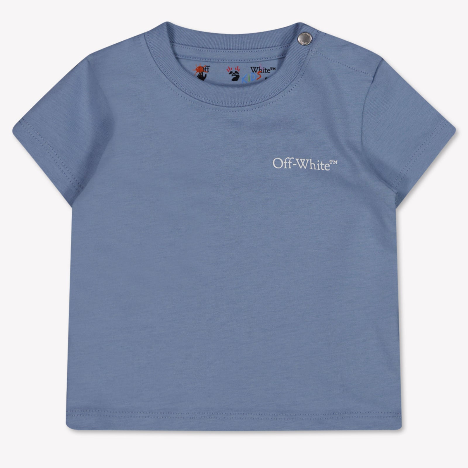 Off-White Baby Jongens T-Shirt In Licht Blauw