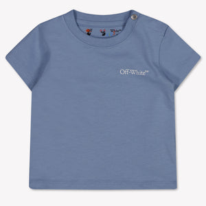 Off-White Baby Jungen T-Shirt In Hellblau