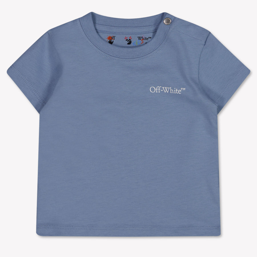 Off-White Baby Jungen T-Shirt In Hellblau
