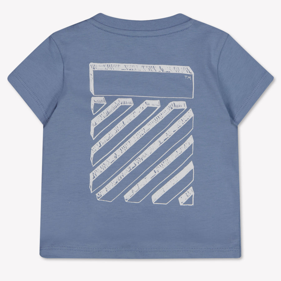 Off-White Baby Jungen T-Shirt In Hellblau