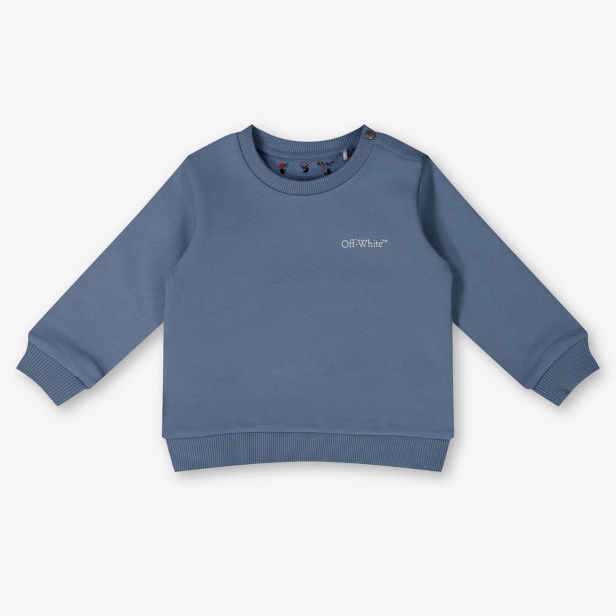 Off-White Bambino Ragazzi Maglione dentro Azzurro