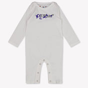 Off-White Baby Boys Playsuit In White