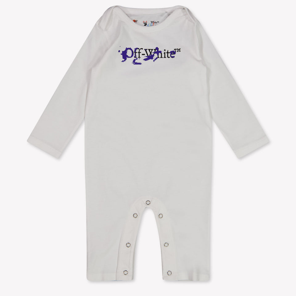 Off-White Baby Boys Playsuit In White