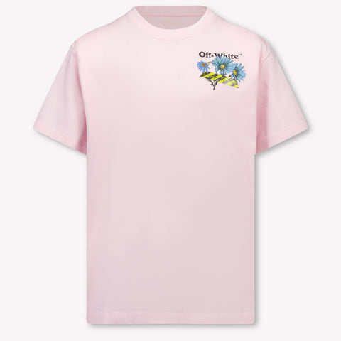 Off-White Kids Girls T-Shirt In Light Pink