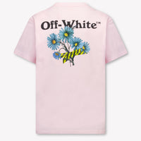 Off-White Kinder Mädchen T-Shirt In Hellrosa