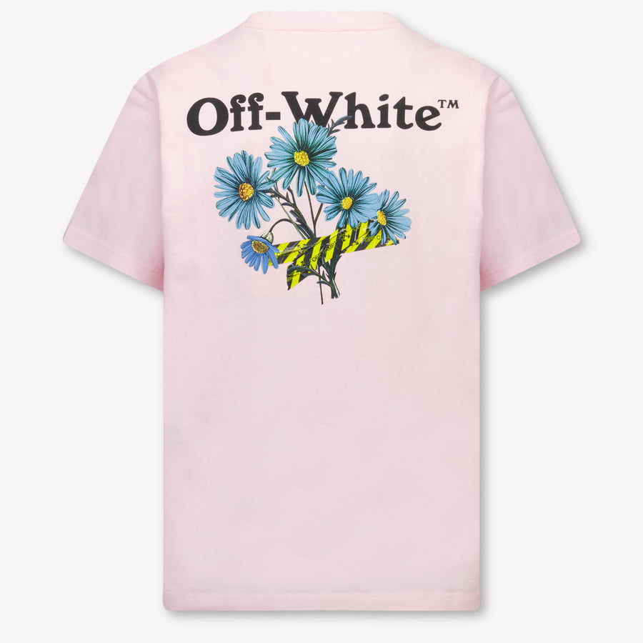 Off-White Kinder Mädchen T-Shirt In Hellrosa