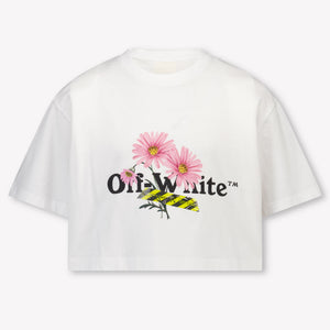 Off-White Bambini Ragazze Maglietta dentro Bianco