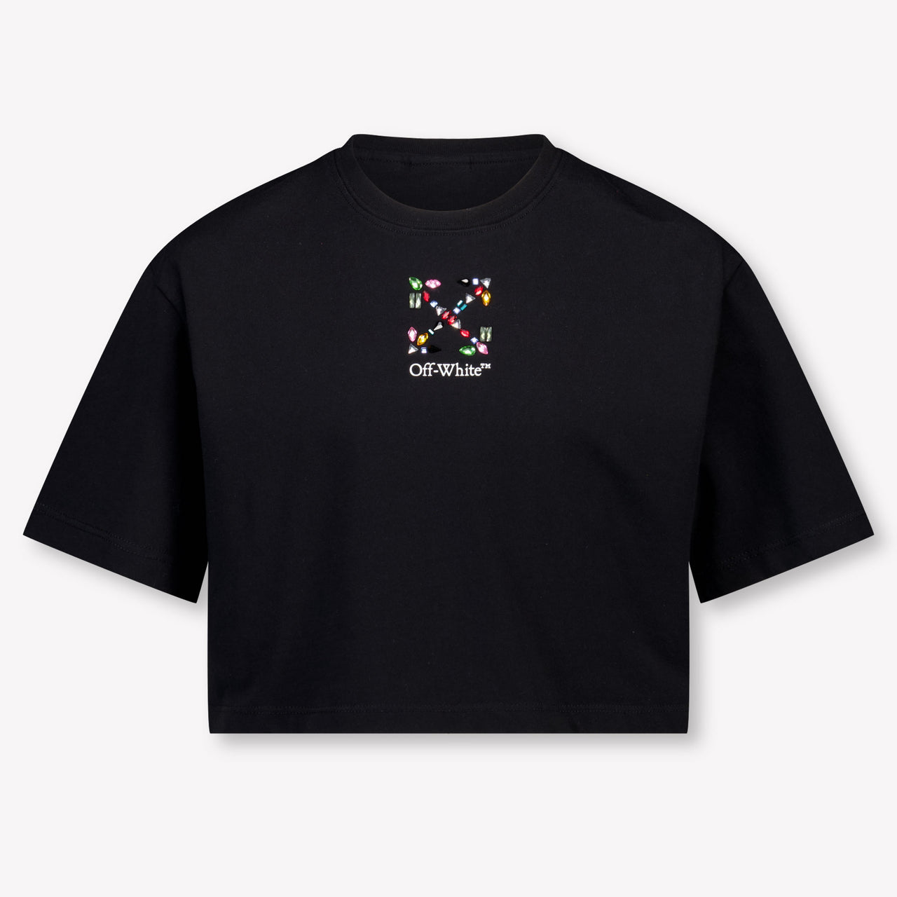 Off-White niños Chicas Camiseta adentro Negro