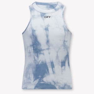 Off-White niños Chicas Camiseta adentro Azul Claro