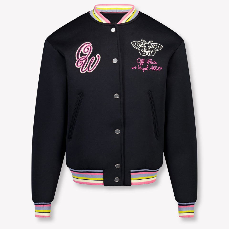 Off-White Kids Girls In between jacket Black
