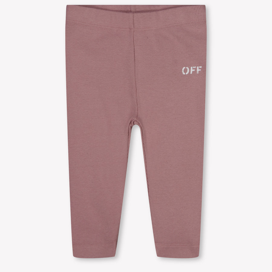 Off-White Baby Mädchen Leggings rein Hellrosa