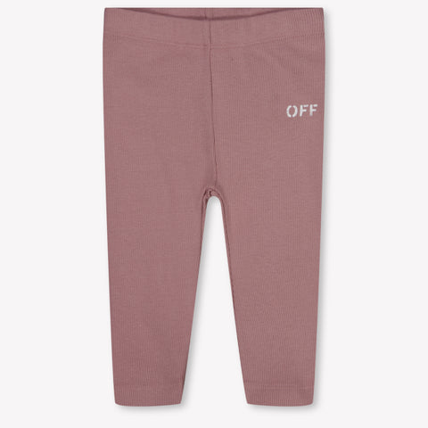 Off-White Bambino Ragazze Leggings dentro Rosa Chiaro