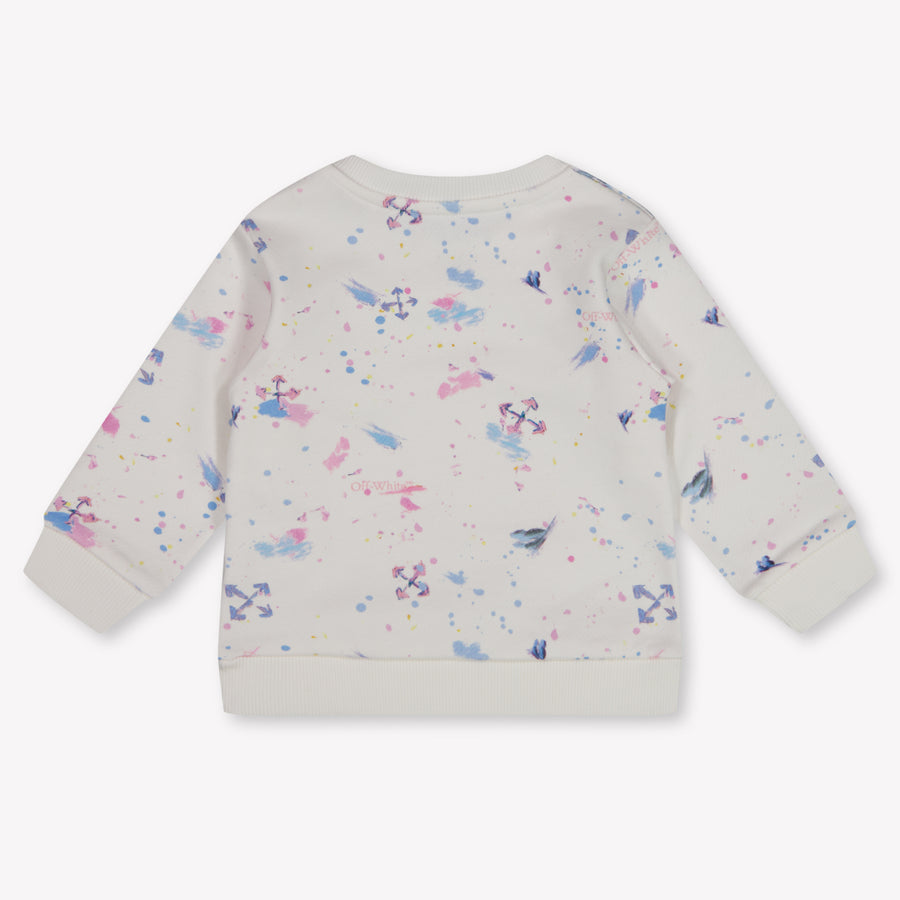 Off-White Baby Meisjes Trui In Wit