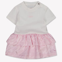 Off-White Bébé Filles Habillez-vous Rose Léger