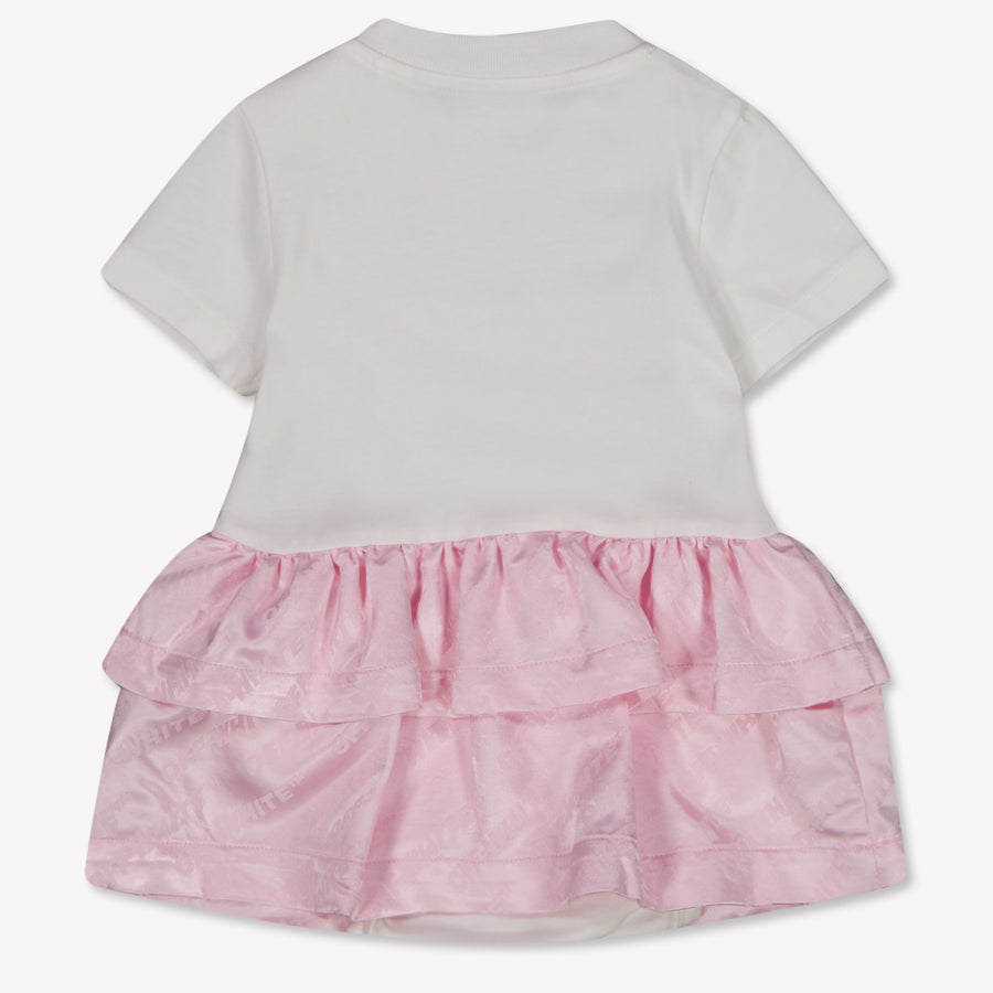 Off-White Bébé Filles Habillez-vous Rose Léger