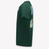 Off-White niños Chicos Camiseta adentro Verde Oscuro