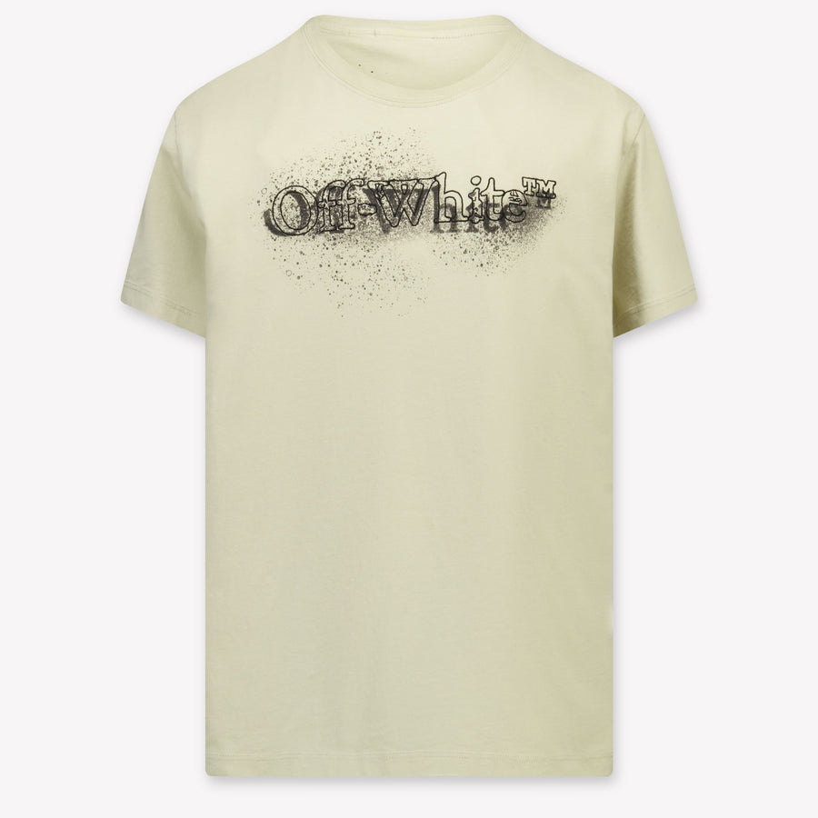 Off-White niños Chicos Camiseta adentro Beige