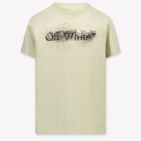 Off-White niños Chicos Camiseta adentro Beige