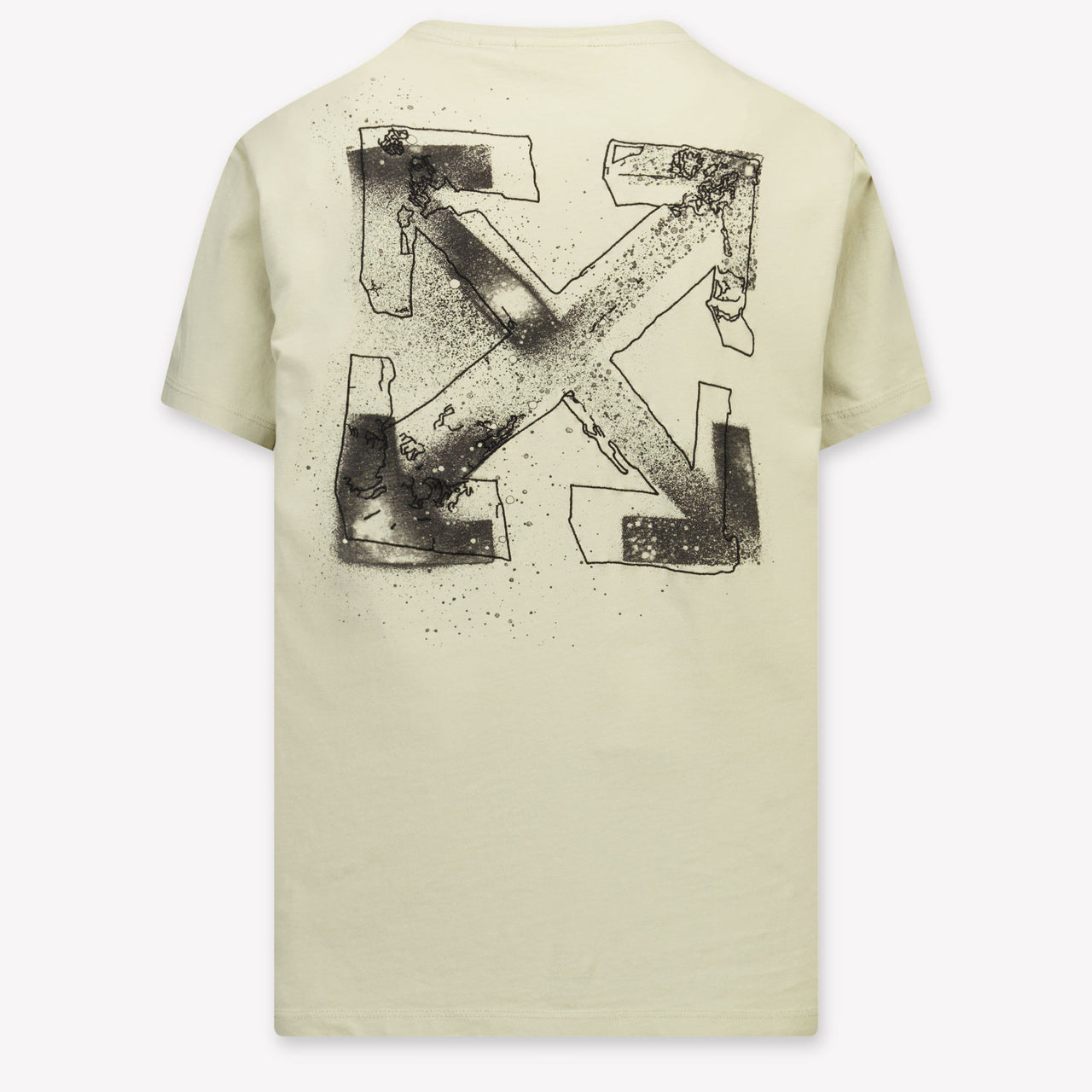Off-White niños Chicos Camiseta adentro Beige