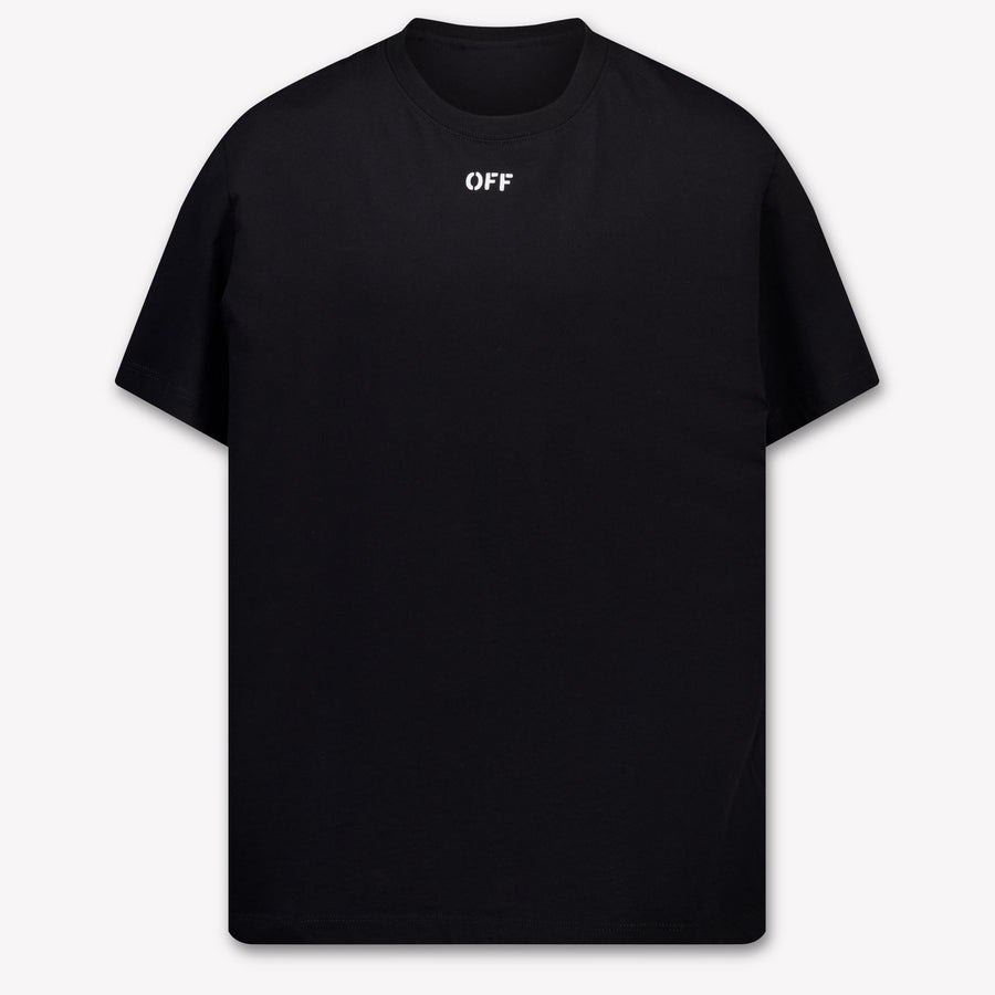 Off-White niños Chicos Camiseta adentro Negro
