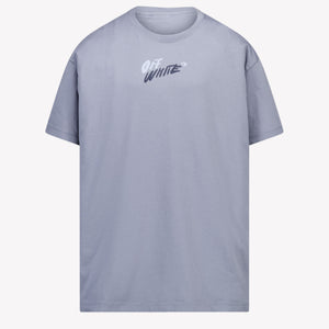 Off-White Enfants Garçons T-shirt dans Bleu Clair