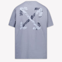 Off-White Enfants Garçons T-shirt dans Bleu Clair