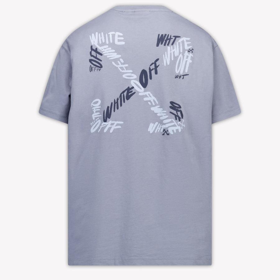 Off-White Enfants Garçons T-shirt dans Bleu Clair