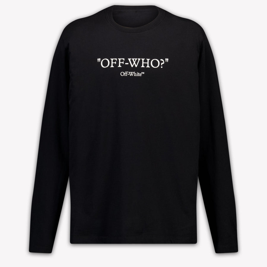 Off-White niños Chicos Camiseta adentro Negro