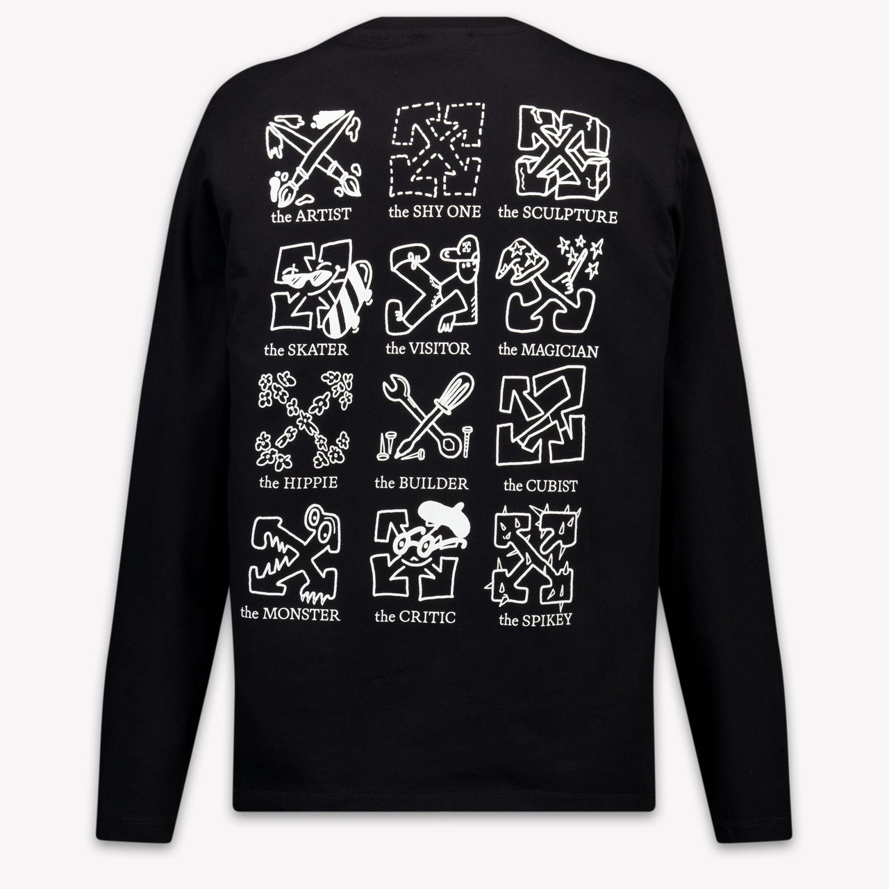 Off-White niños Chicos Camiseta adentro Negro