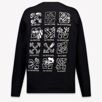 Off-White niños Chicos Camiseta adentro Negro
