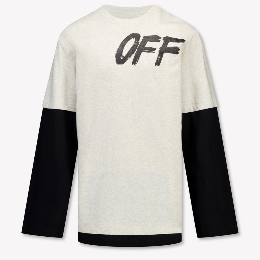 Off-White Bambini Ragazzi Maglietta dentro Grigio
