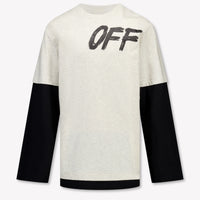 Off-White Bambini Ragazzi Maglietta dentro Grigio