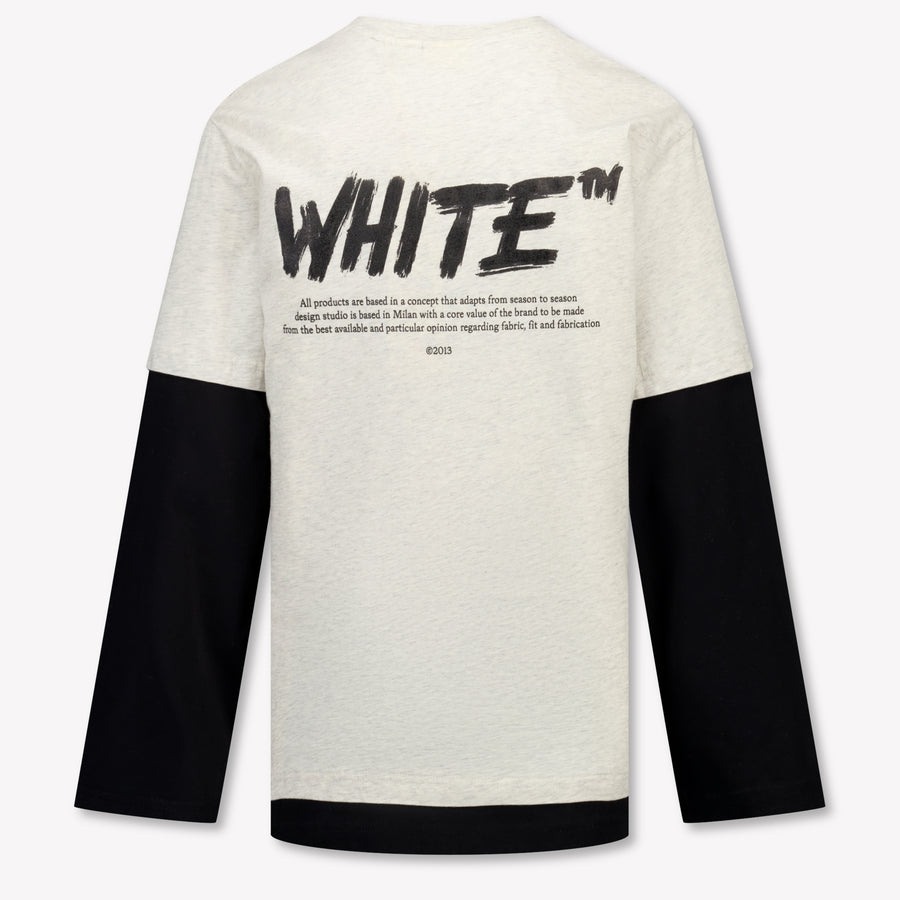 Off-White Bambini Ragazzi Maglietta dentro Grigio