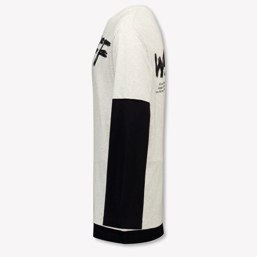 Off-White Bambini Ragazzi Maglietta dentro Grigio