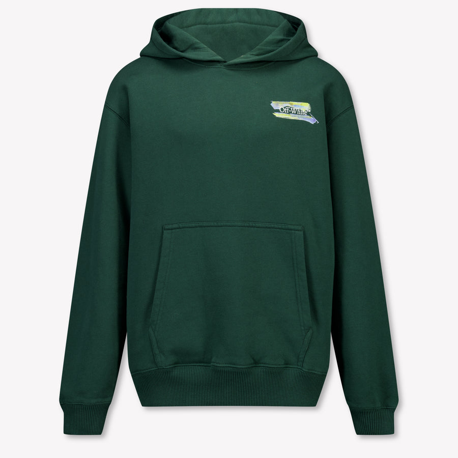 Off-White Boys Sweater in Dark Green
