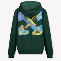Off-White Boys Sweater in Dark Green