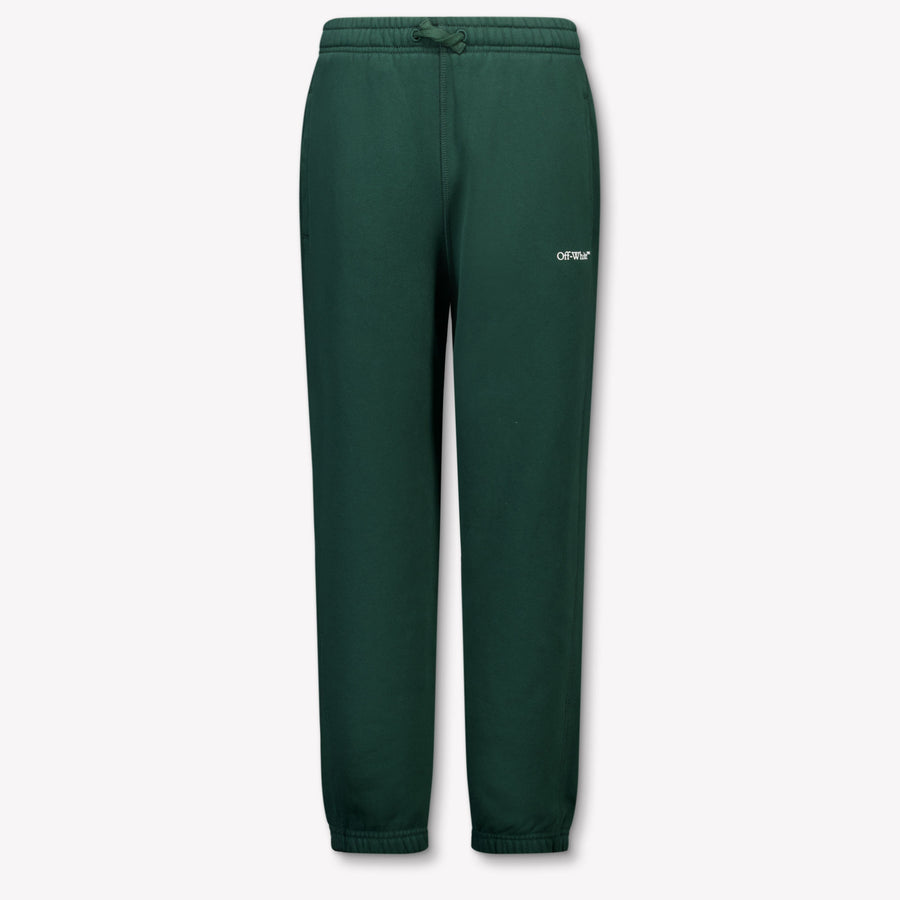 Off-White Bambini Ragazzi Pantaloni dentro Verde Scuro