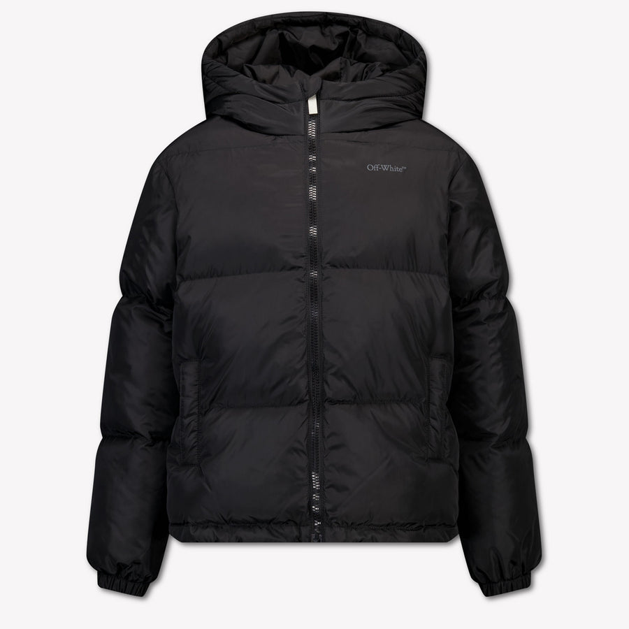Off-White Kinder Jongens Winterjas In Zwart
