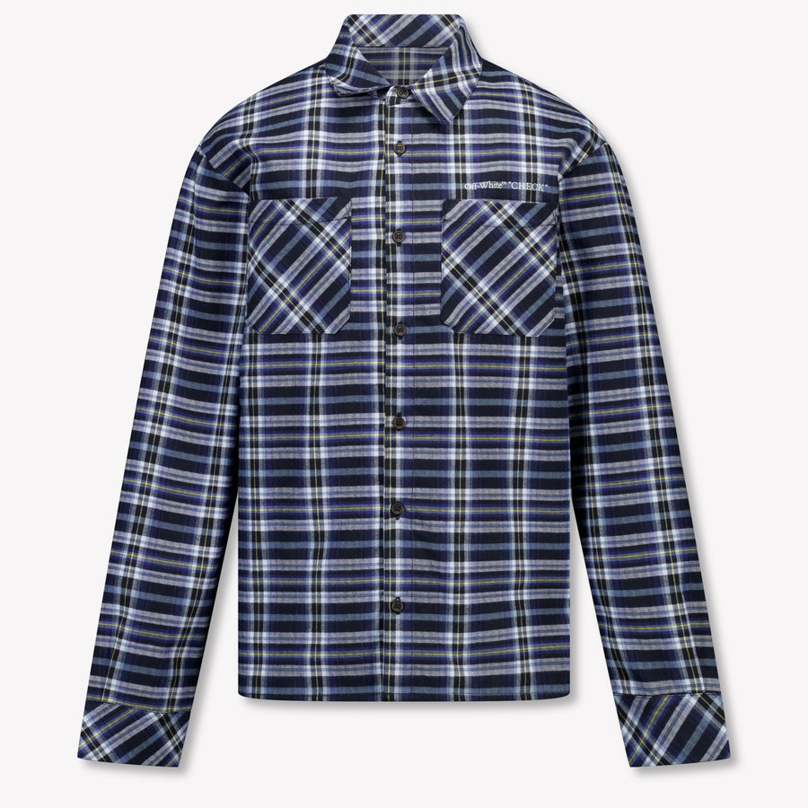 Off-White Bambini Ragazzi Camicetta dentro Navy