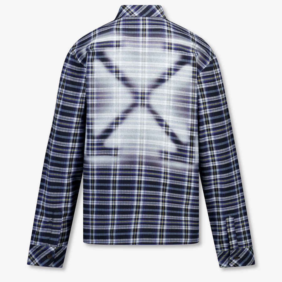 Off-White Bambini Ragazzi Camicetta dentro Navy