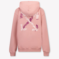 Off-White niños Chicas suéter en Rosa claro