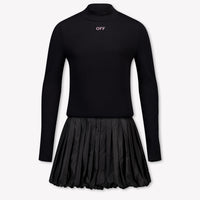 Off-White Mädchen Kleid in Schwarz