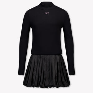 Off-White Mädchen Kleid in Schwarz