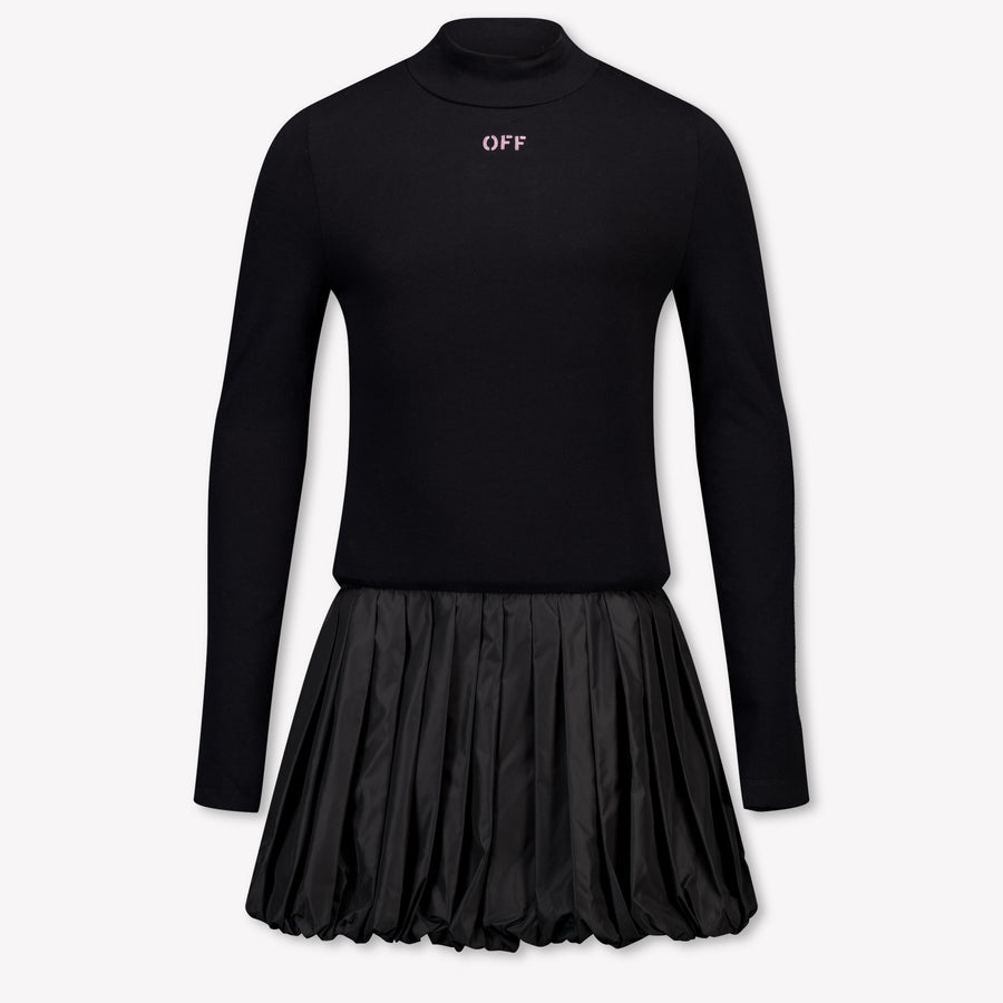 Off-White Mädchen Kleid in Schwarz