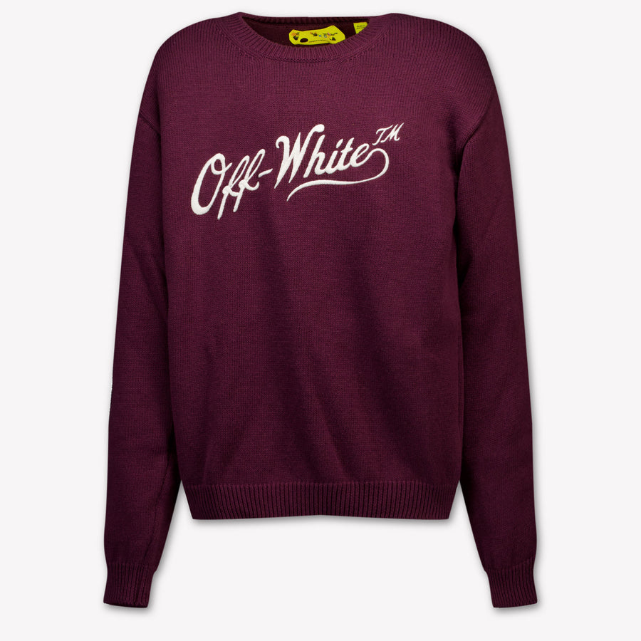 Off-White Enfants Filles Pull En Bordeaux
