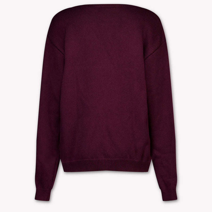 Off-White Enfants Filles Pull En Bordeaux