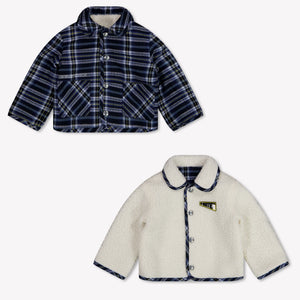 Off-White Baby Boys Winter Jacket in Navy