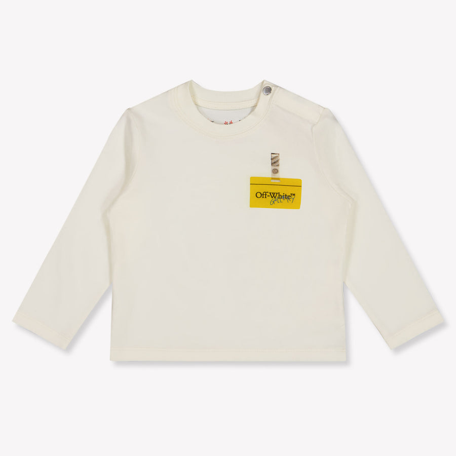 Off-White Bébé Garçons T-shirt en blanc cassé