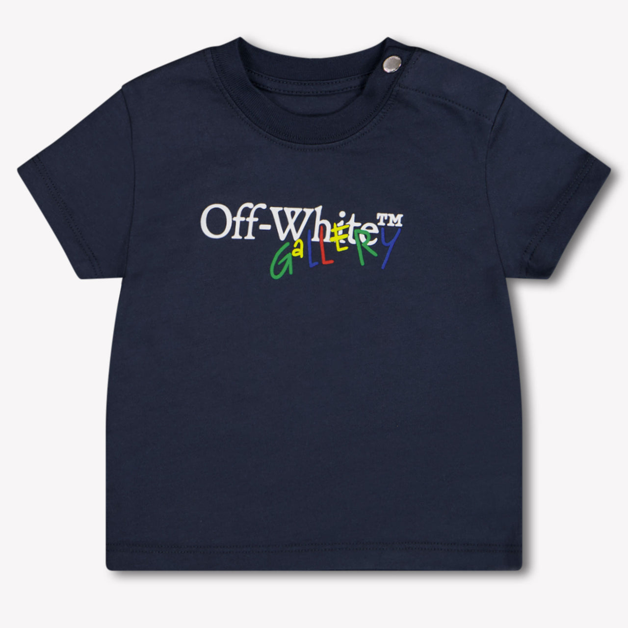 Off-White Baby Jungen T-Shirt In Marineblau